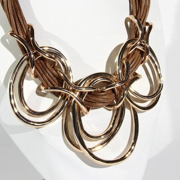 St. Thomas Gold Tone Necklace - Picture 7 of 7